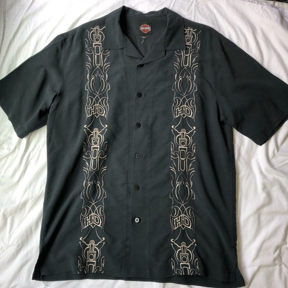 Harley-Davidson Other - Embroidered Silk Shirt | Harley-Davidson
